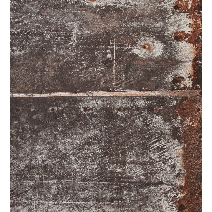 Papel pintado imitación chapa de metal oxidada - Estrabón 118404