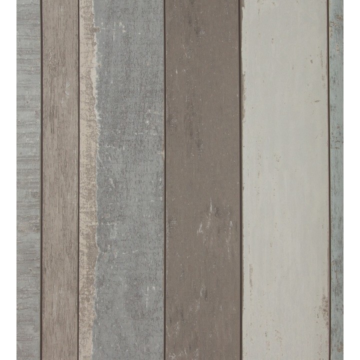 Papel pintado listones verticales de madera vintage Shabby Chic - Bolonia 118406