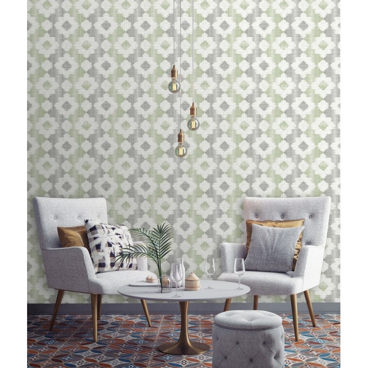 Papel pintado flores modernas estilo ornamental - Scandi Ornaments 679801