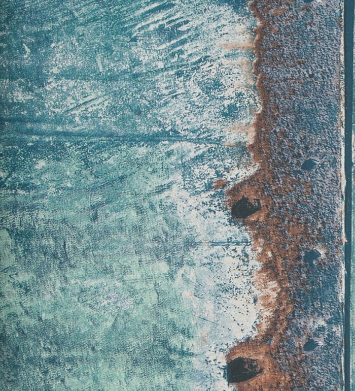 Papel pintado imitación chapa de metal oxidada - Estrabón 118410