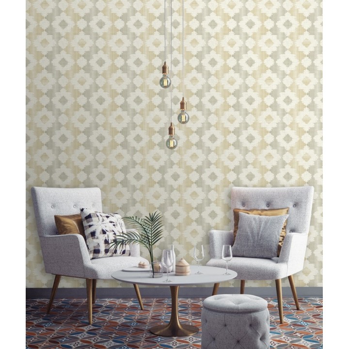 Papel pintado flores modernas estilo ornamental - Scandi Ornaments 679803