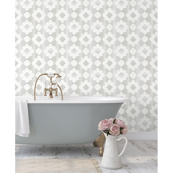 Papel pintado flores modernas estilo ornamental - Scandi Ornaments 679804