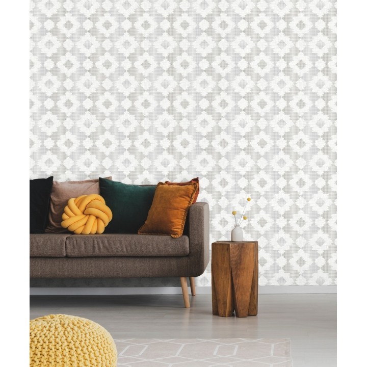 Papel pintado flores modernas estilo ornamental - Scandi Ornaments 679804