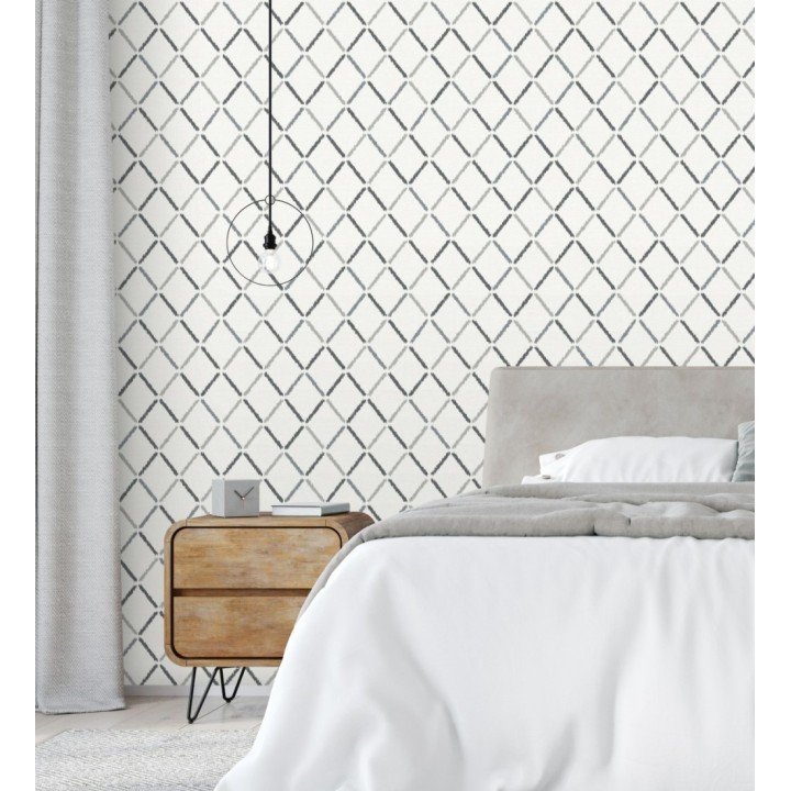 Papel pintado rombos estilo nórdico - Nordic Room 679815