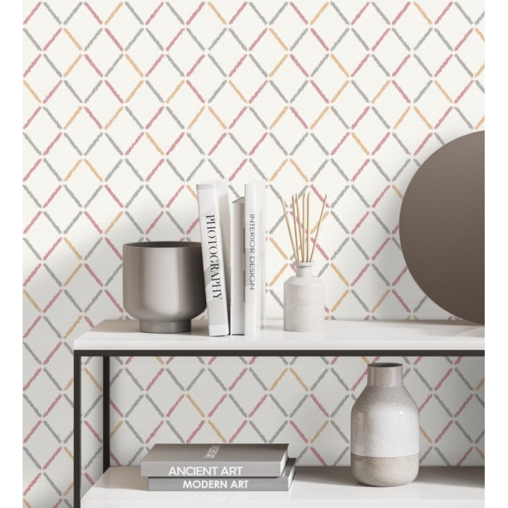 Papel pintado rombos estilo nórdico - Nordic Room 679817