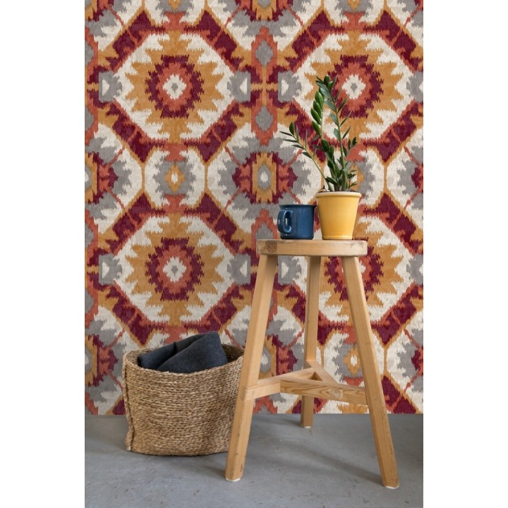 Papel pintado imitación tapiz estilo boho - Boho Home 679832