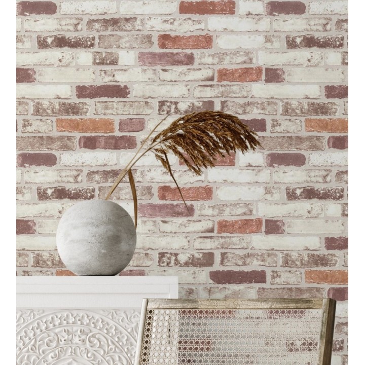 Papel pintado pared de ladrillo Shabby Chic - Memphis 119498