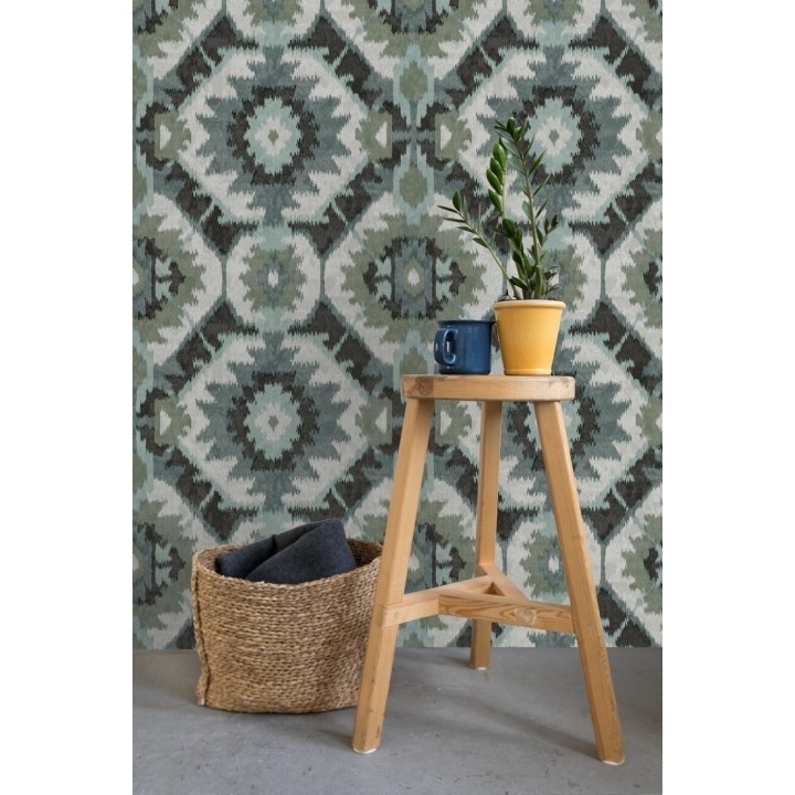 Papel pintado imitación tapiz estilo boho - Boho Home 679833