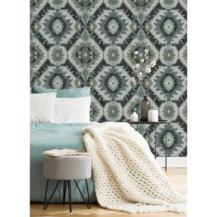 Papel pintado imitación tapiz estilo boho - Boho Home 679833