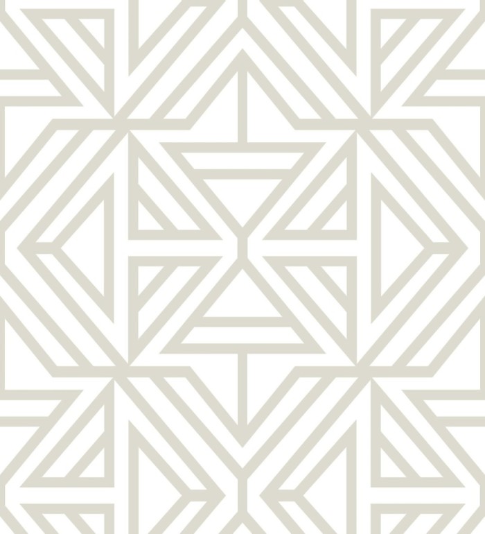 Papel pintado geométrico moderno gris claro - Monaco 679835