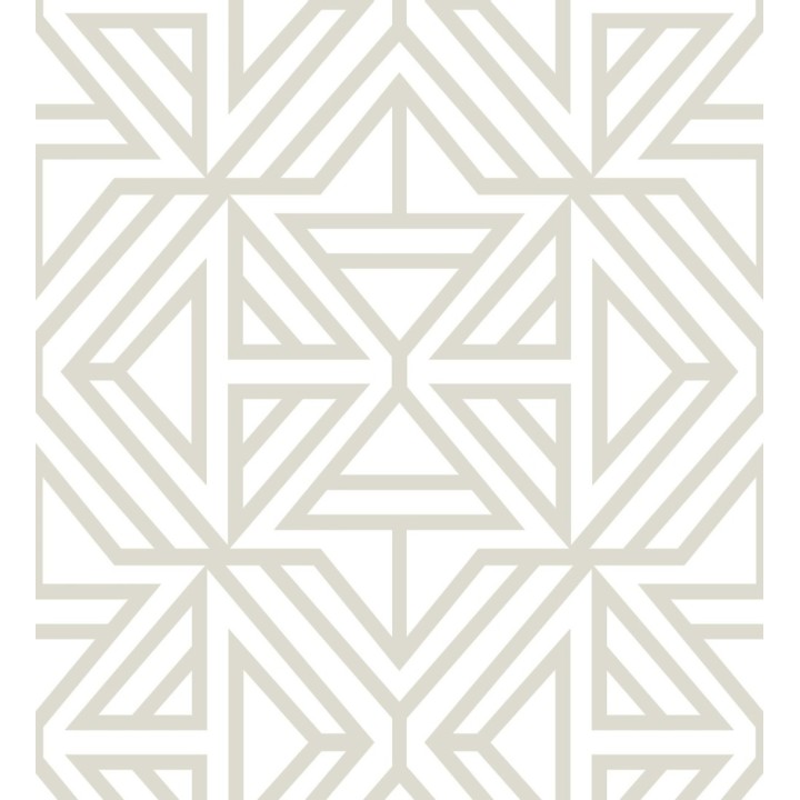 Papel pintado geométrico moderno gris claro - Monaco 679835