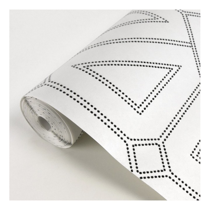 Papel pintado geométrico lujoso con incrustaciones de cristales de gel - Cooper Place 679843