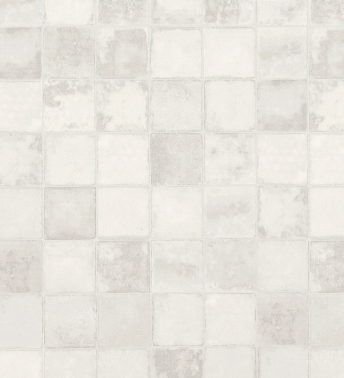 Papel pintado azulejos cuadrados Shabby Chic - Benaize 119515