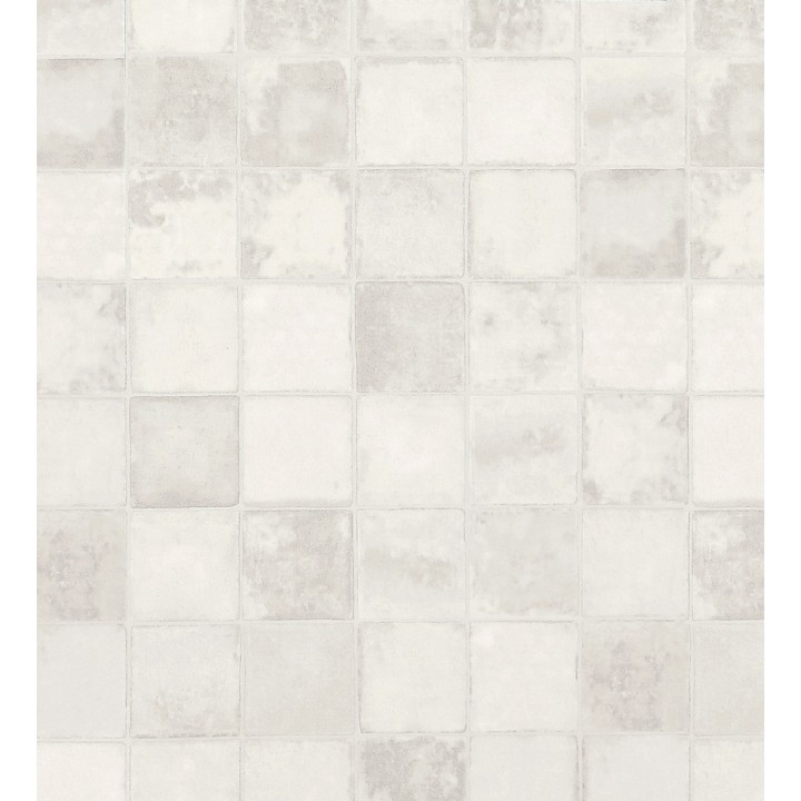 Papel pintado azulejos cuadrados Shabby Chic - Benaize 119515