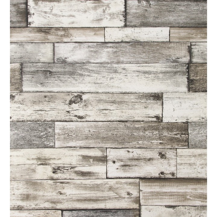 Papel pintado madera decapada horizontal vintage - Barbeira 119525