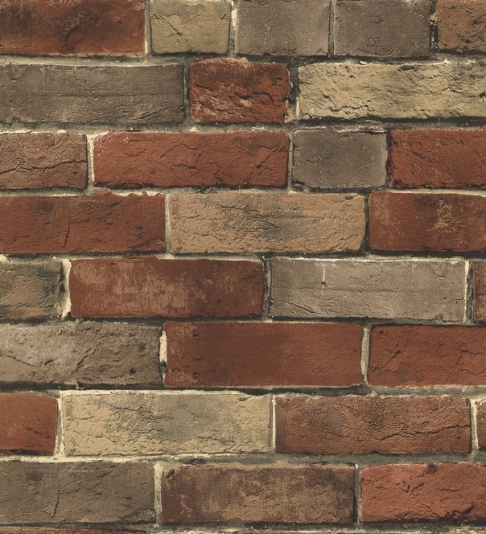 Papel pintado muro de ladrillos vistos urbano - Jersey 119536