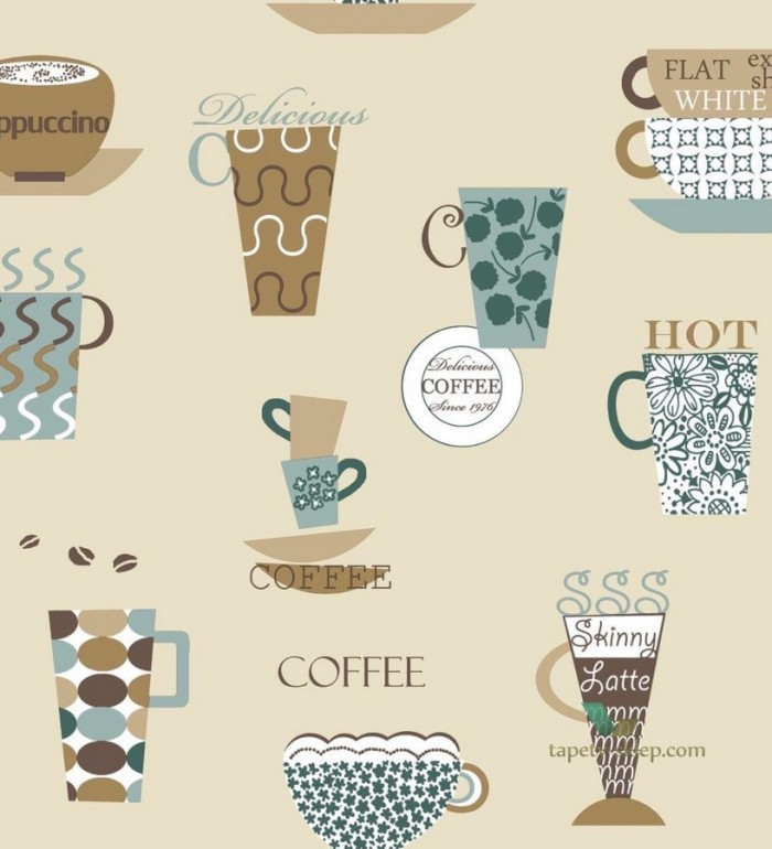Papel pintado tazas de café y capuchinos - Coffee Break 119537