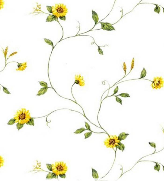 Papel pintado margaritas y espigas de trigo - Fabies 119547