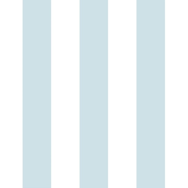 Papel pintado infantil de rayas celestes y blancas - Raya Piccolo 680230
