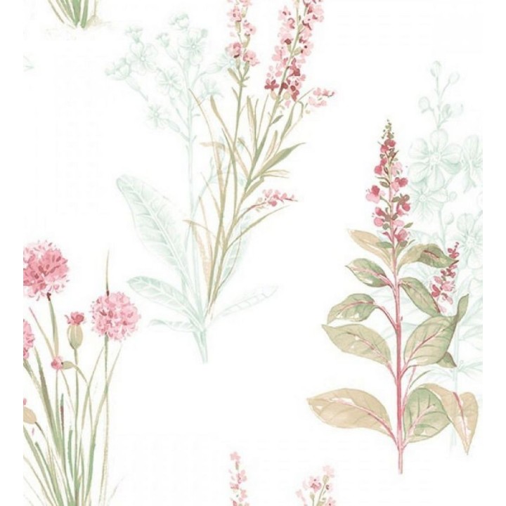 Papel pintado flores y plantas artísticas vintage - Saliunca 119593