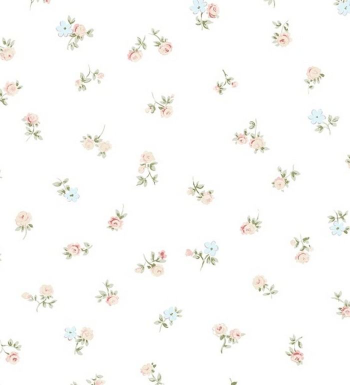 Papel pintado flores estilo Liberty vintage - Graveol 119594