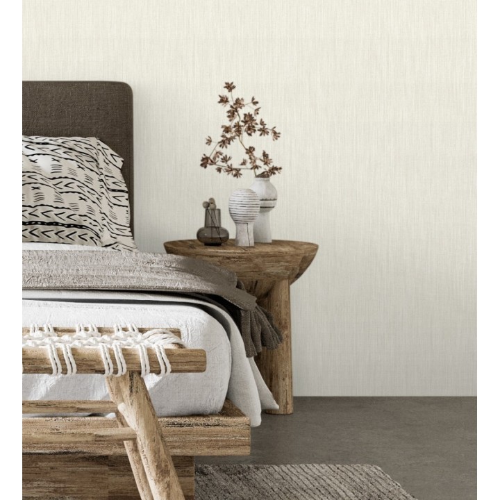 Papel pintado liso con textura textil - Lenon Hall 680581