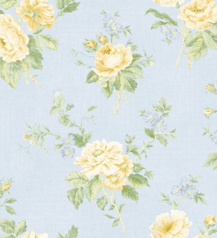 Papel pintado rosas románticas inglesas - Amarantis 119621