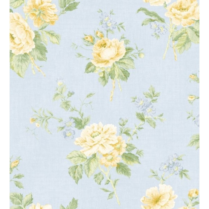 Papel pintado rosas románticas inglesas - Amarantis 119621