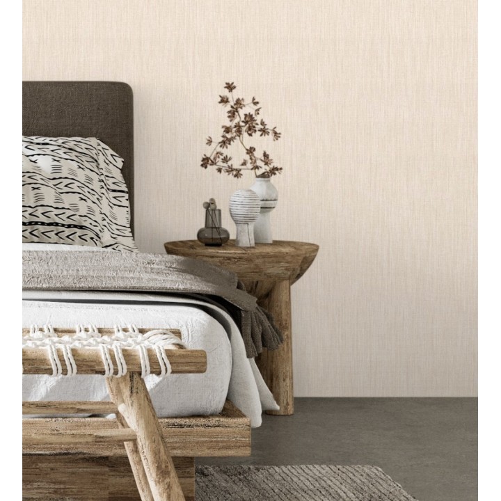 Papel pintado liso con textura textil - Lenon Hall 680585
