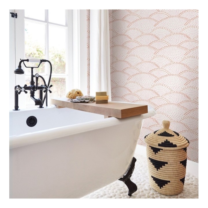 Papel pintado abstracto evocando olas del mar estilo nórdico - Nordik Curves 680590