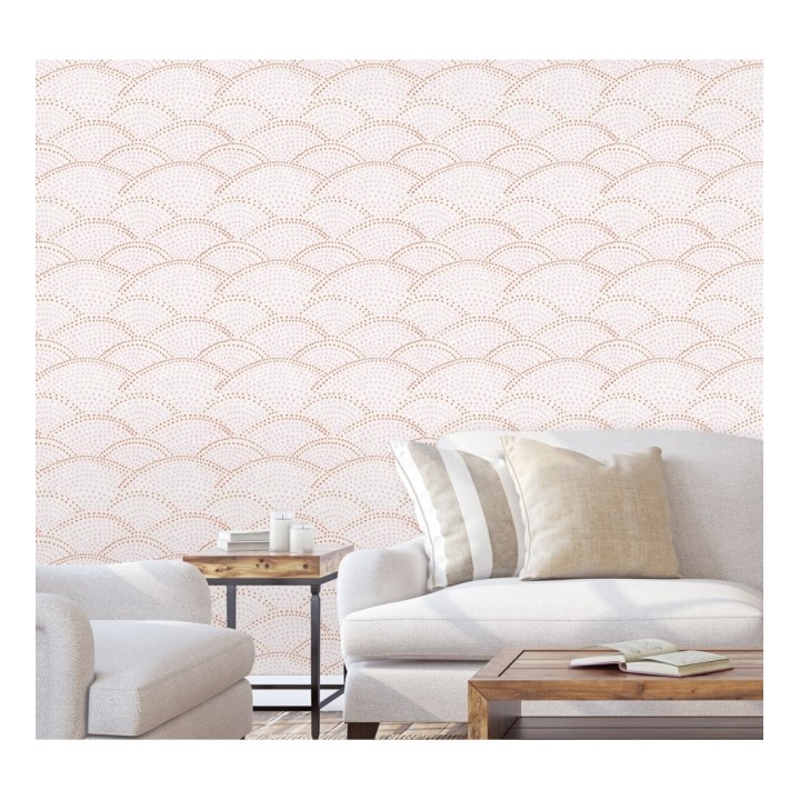 Papel pintado abstracto evocando olas del mar estilo nórdico - Nordik Curves 680590