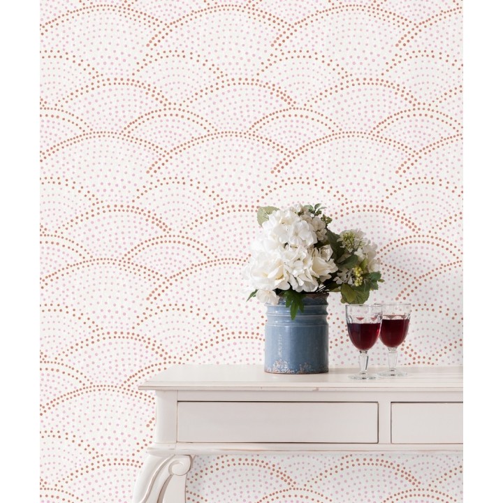 Papel pintado abstracto evocando olas del mar estilo nórdico - Nordik Curves 680590