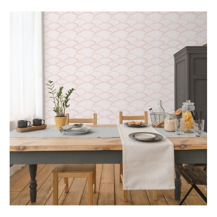 Papel pintado abstracto evocando olas del mar estilo nórdico - Nordik Curves 680590