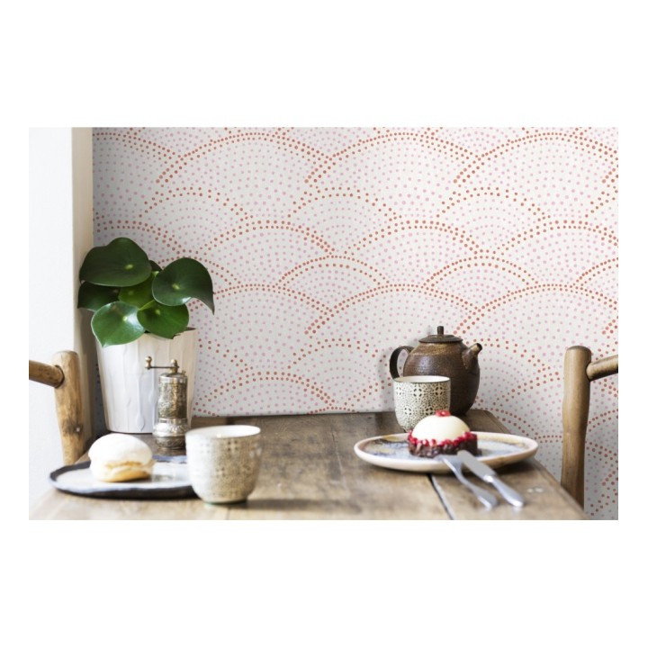 Papel pintado abstracto evocando olas del mar estilo nórdico - Nordik Curves 680590