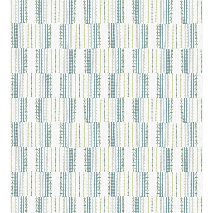 Papel pintado de lineas abstractas con textura textil - Trevor Ornaments 680591