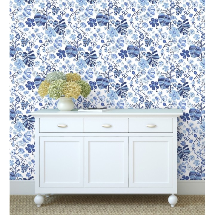 Papel pintado hojas y flores de jardín - Candy Park 680597