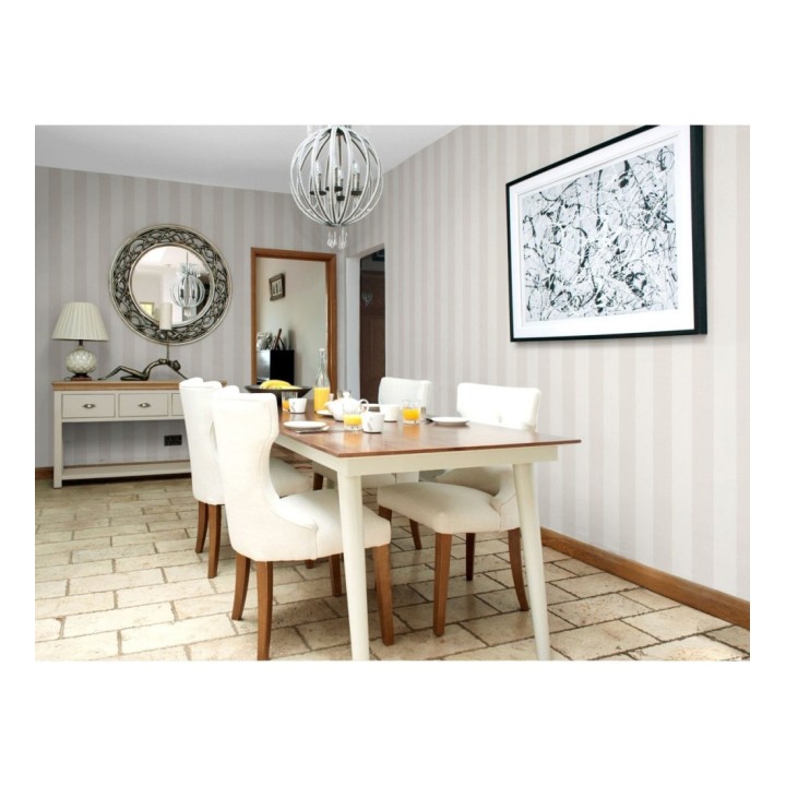 Papel pintado rayas modernas bicolor - Raya Morgan 119727