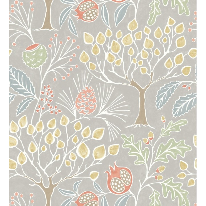 Papel pintado de frutos y árboles estilo nórdico - Kayla Forest 680616