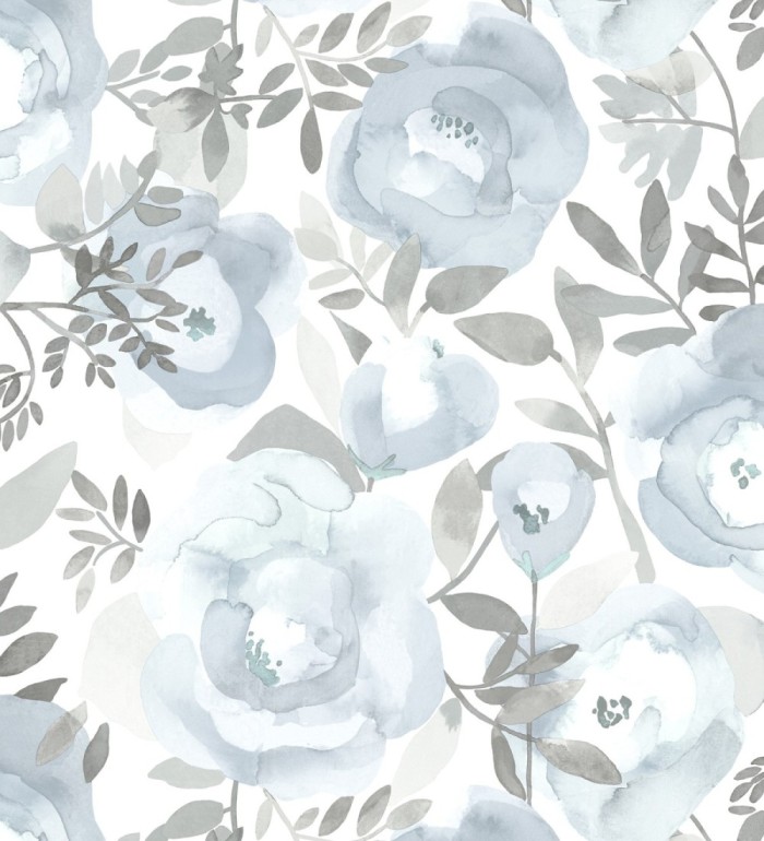 Papel pintado de flores pintadas en acuarela - Camellias Garden 680628