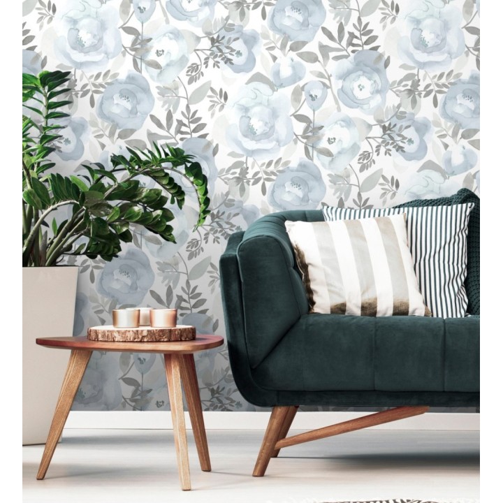 Papel pintado de flores pintadas en acuarela - Camellias Garden 680628