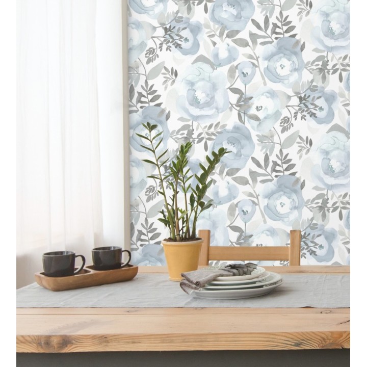 Papel pintado de flores pintadas en acuarela - Camellias Garden 680628