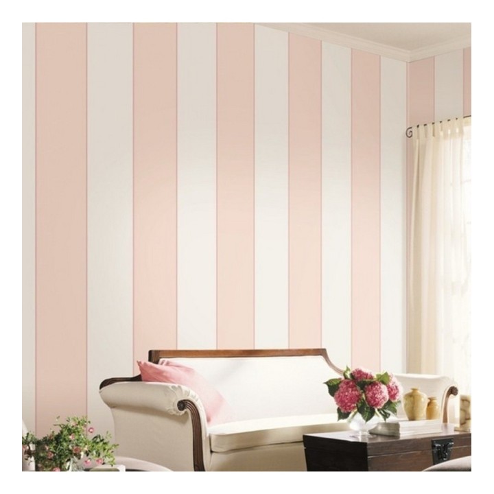 Papel pintado moderno rayas anchas y finas tricolor - Raya Tarobe 119759