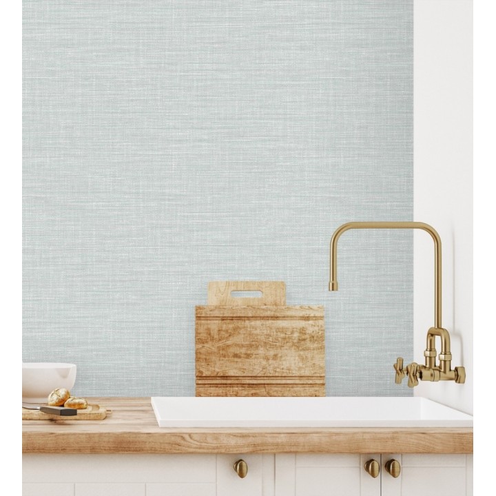 Papel pintado imitación fibra vegetal entretejida con bambú - Portland House 680637