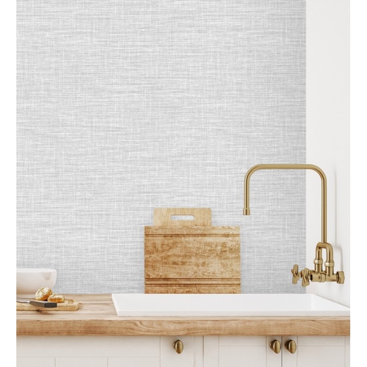 Papel pintado imitación fibra vegetal entretejida con bambú - Portland House 680638