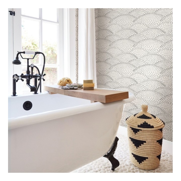 Papel pintado abstracto evocando olas del mar estilo nórdico - Nordik Curves 680655