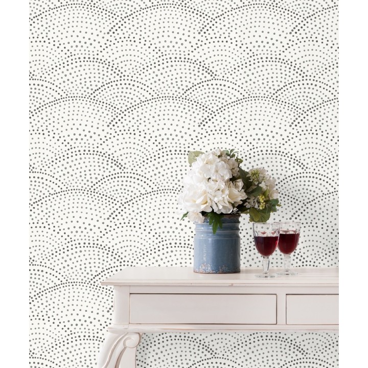 Papel pintado abstracto evocando olas del mar estilo nórdico - Nordik Curves 680655