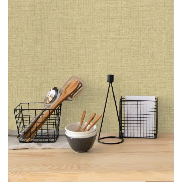 Papel pintado liso con textura textil - Bucarest 680656