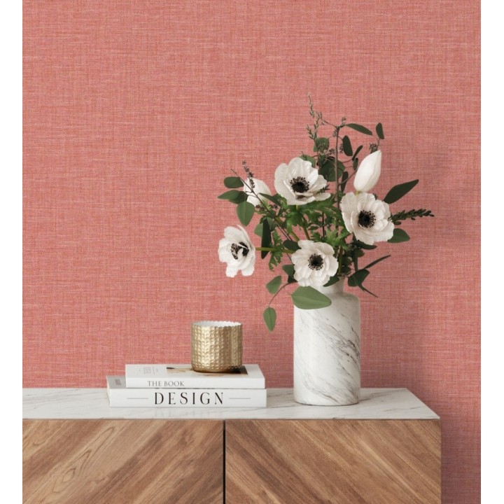 Papel pintado liso con textura textil - Bucarest 680657