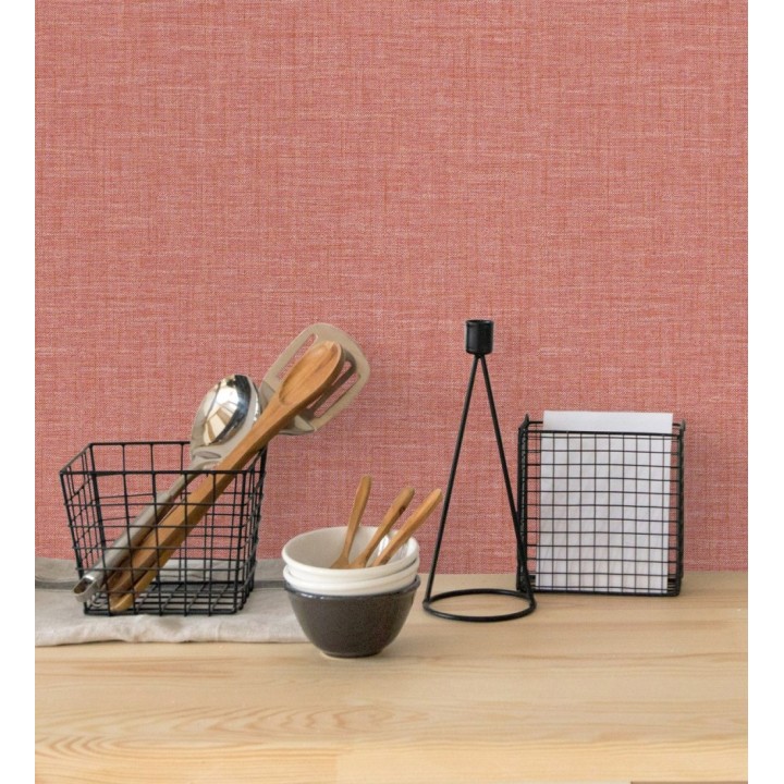 Papel pintado liso con textura textil - Bucarest 680657