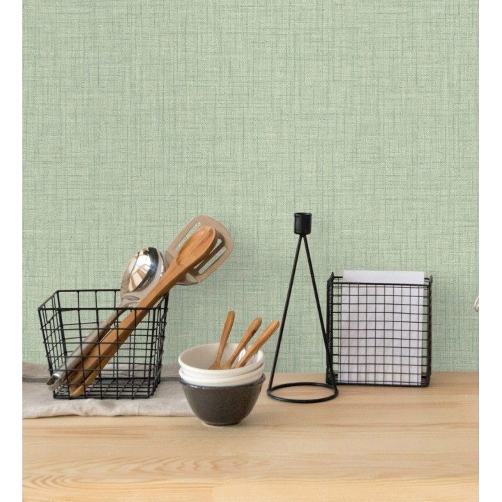 Papel pintado liso con textura textil - Bucarest 680659